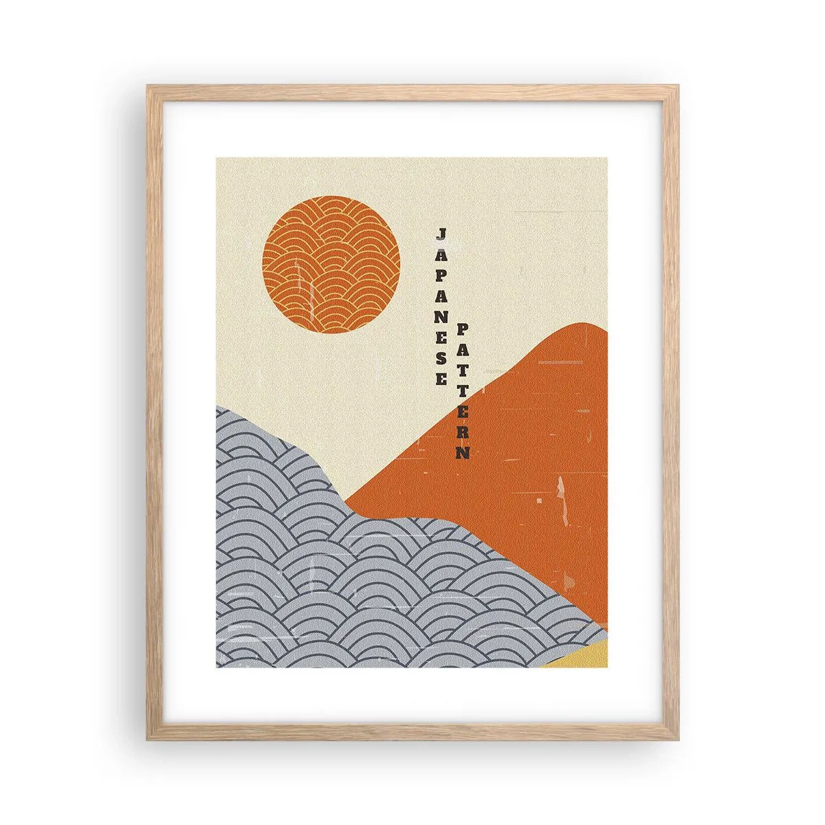 Poster in light oak frame - In the Japanese Spirit - 40x50 cm