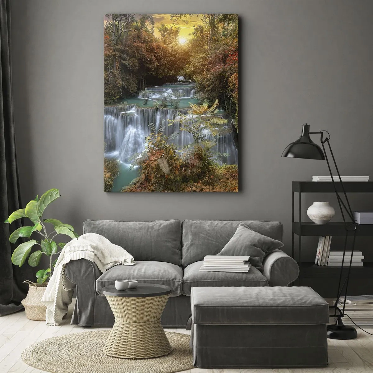 Canvas picture - Hidden Forest Treasure - 45x80 cm