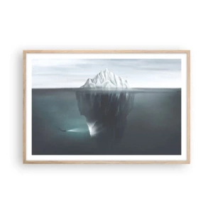 Poster in light oak frame - Underwater Secret - 91x61 cm
