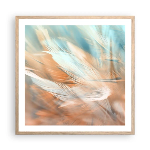 Poster in light oak frame - In the Land of Gentleness - 60x60 cm