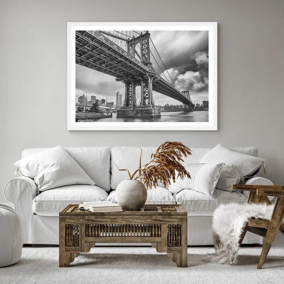 Poster in white frmae - To the Heart of a City - 50x40 cm