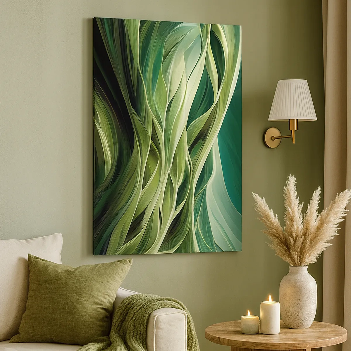 Canvas picture - Abstract Playing Green - 50x70 cm