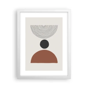 Poster in white frmae - In the Centre of Attention - 30x40 cm
