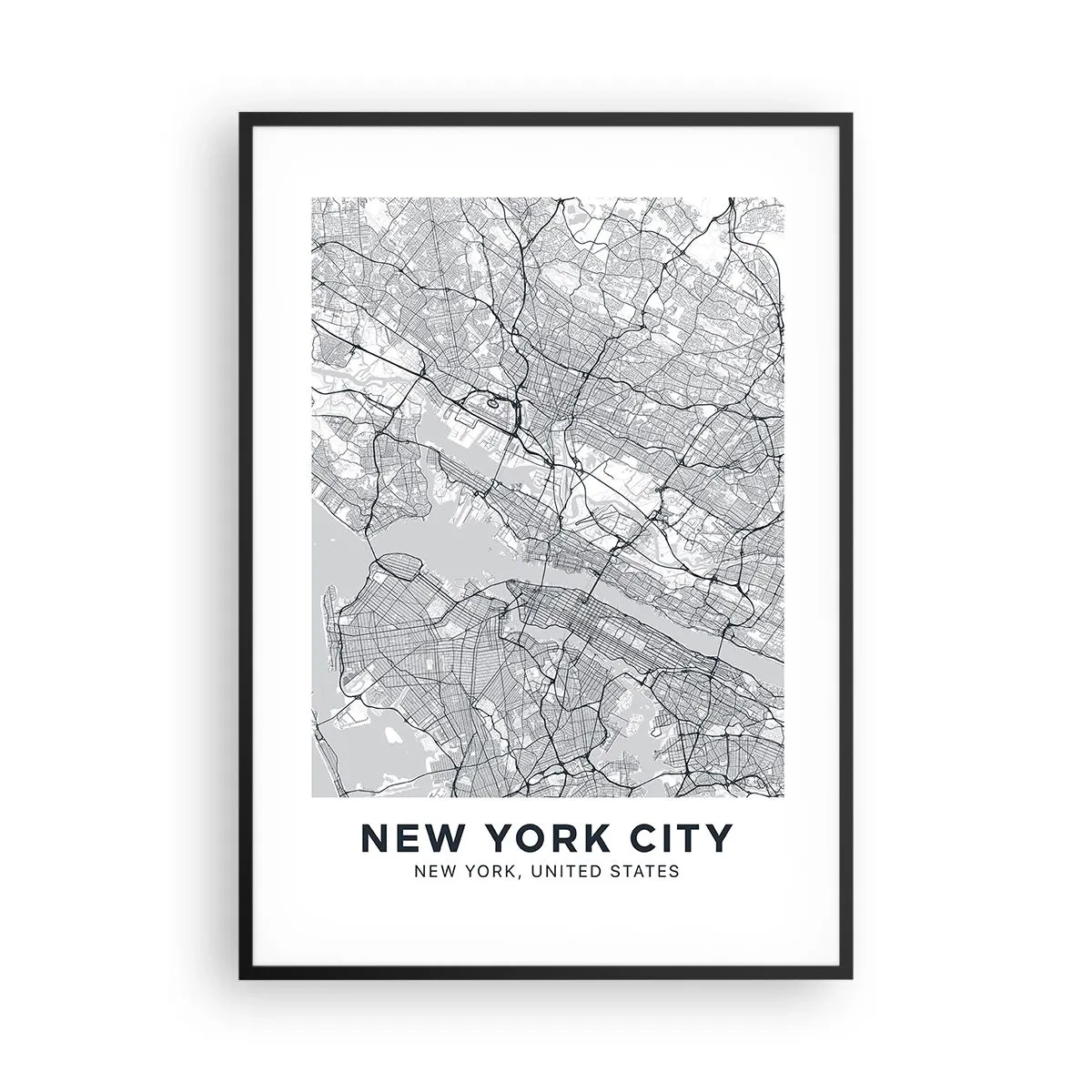 Poster in black frame - Anatomy of Metropolis - 70x100 cm