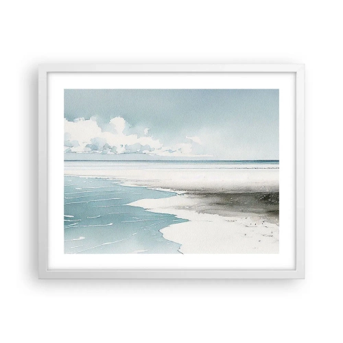 Poster in white frmae - Gentle Tide - 50x40 cm