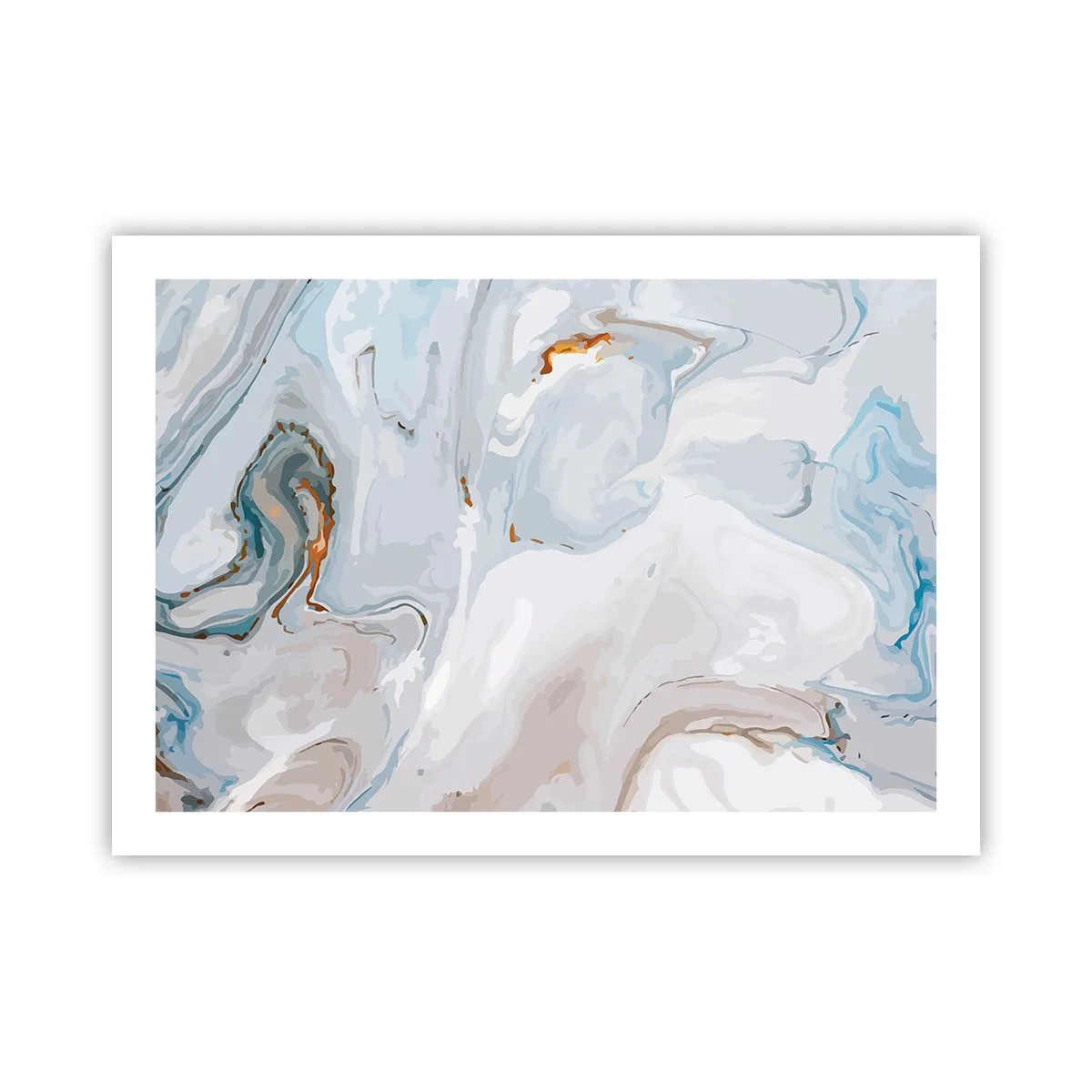 Poster - White Fusion - 70x50 cm
