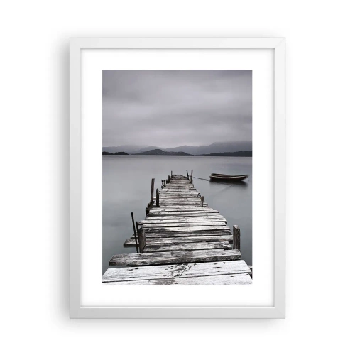 Poster in white frmae - Tomorrow You Can Go - 30x40 cm