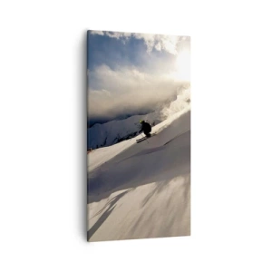Canvas picture - Mountain Challenge Accepted - 55x100 cm