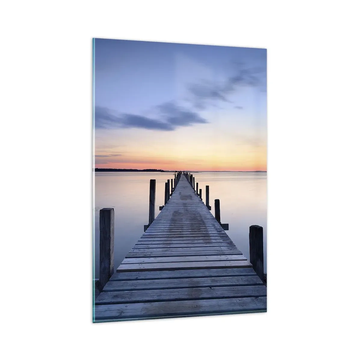 Glass picture - Calm of a Quiet Dusk - 80x120 cm