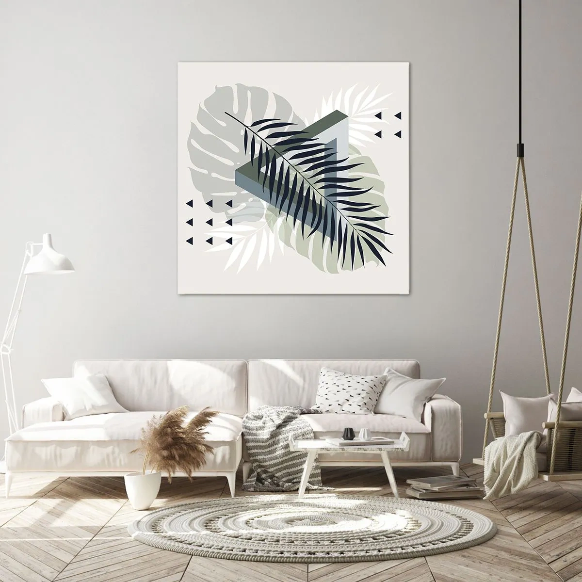 Canvas picture - Nature and Geometry - Two Orders? - 70x70 cm