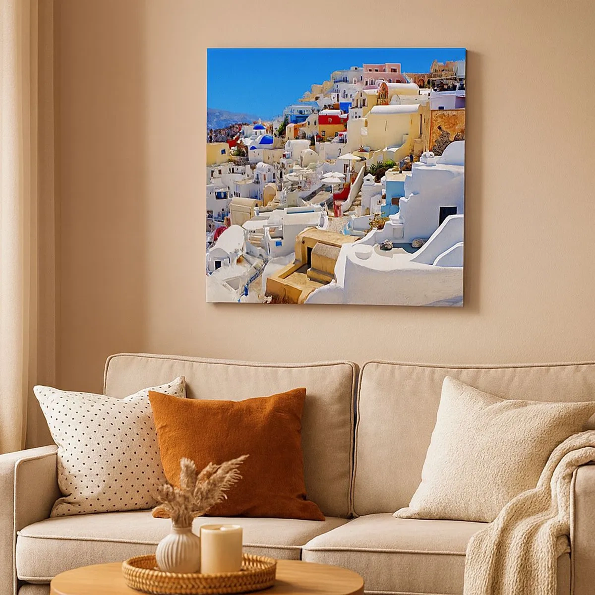 Canvas picture - Draming of a Greek Summer - 30x30 cm