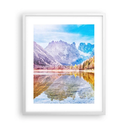 Poster in white frmae - It's Autumn in the Mountains - 40x50 cm