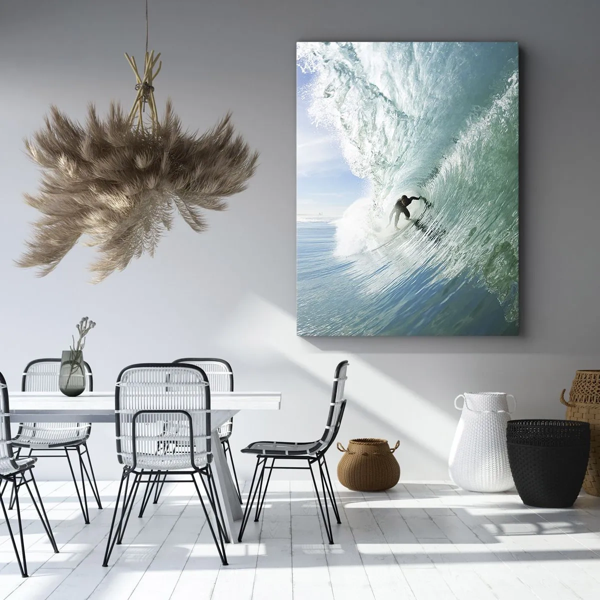 Canvas picture - Riding the Wave - 65x120 cm