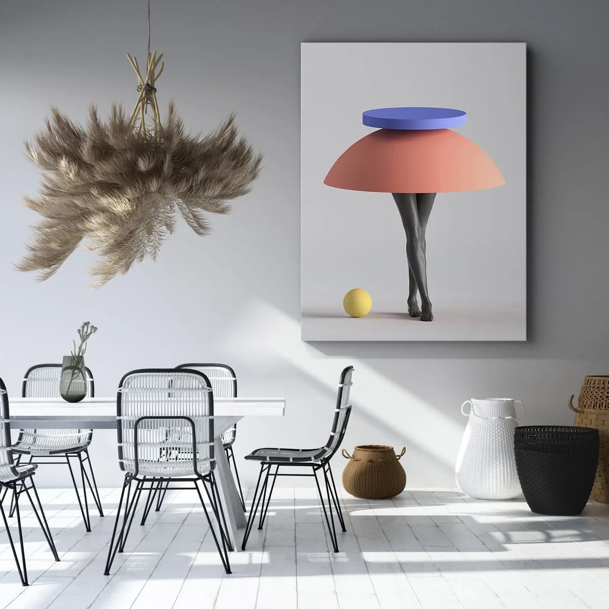 Canvas picture - Surrealistic Composition - 65x120 cm