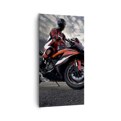 Canvas picture - Dark Rider - 65x120 cm