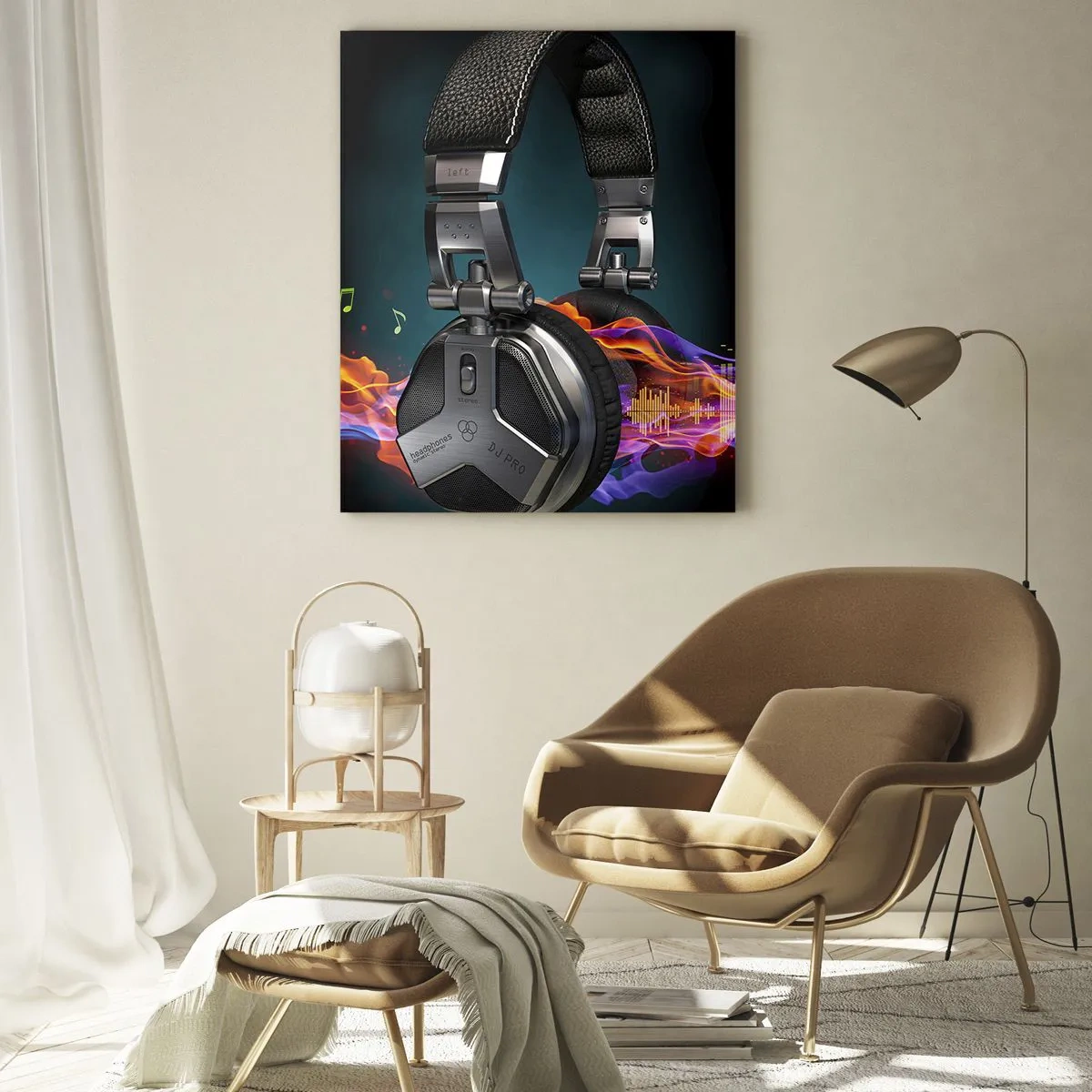 Glass picture - In the Fire of Music - 70x100 cm