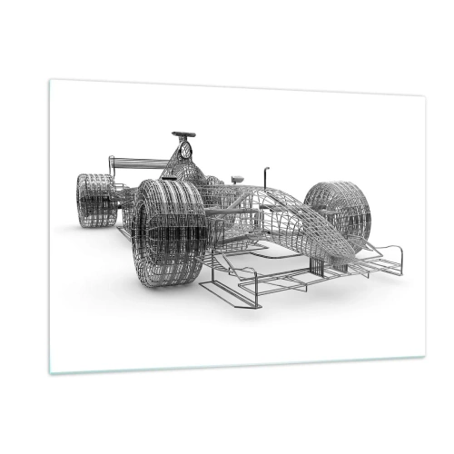 Glass picture - Ideal Construction -How Speed Works - 120x80 cm