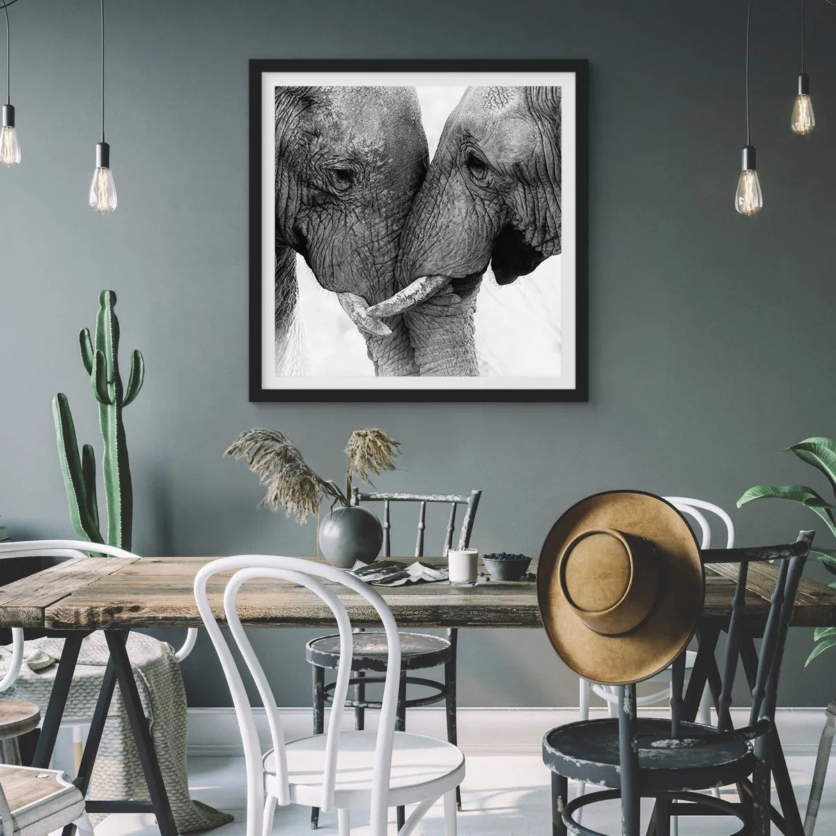 Poster in black frame - Hearty Confession - 40x40 cm