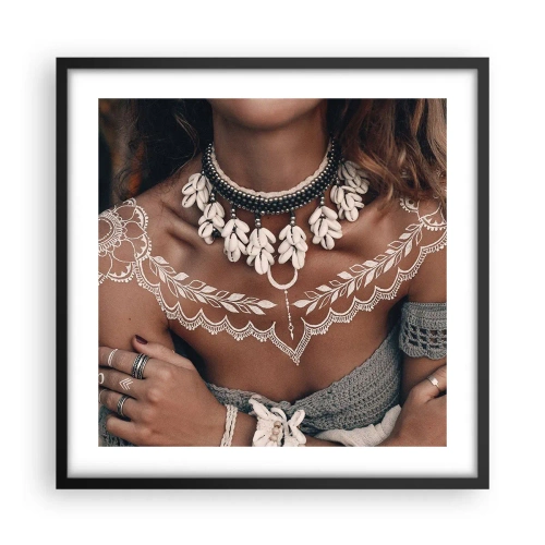 Poster in black frame - Talismans, Rituals of Womanhood - 50x50 cm