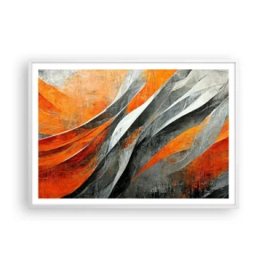 Poster in white frmae - Heat and Coolness - 100x70 cm