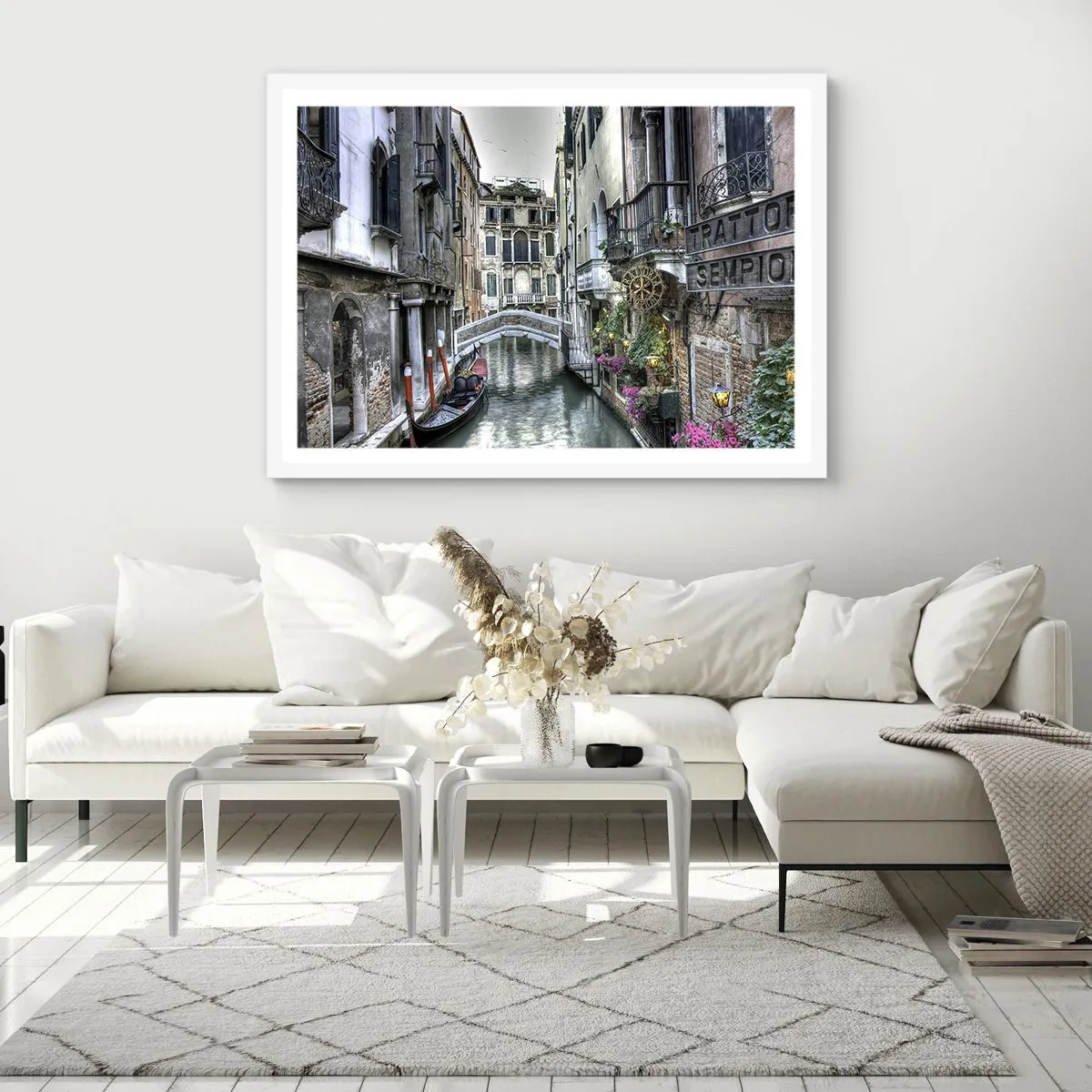 Poster in white frmae - For Centuries in Quiet Contemplation - 91x61 cm