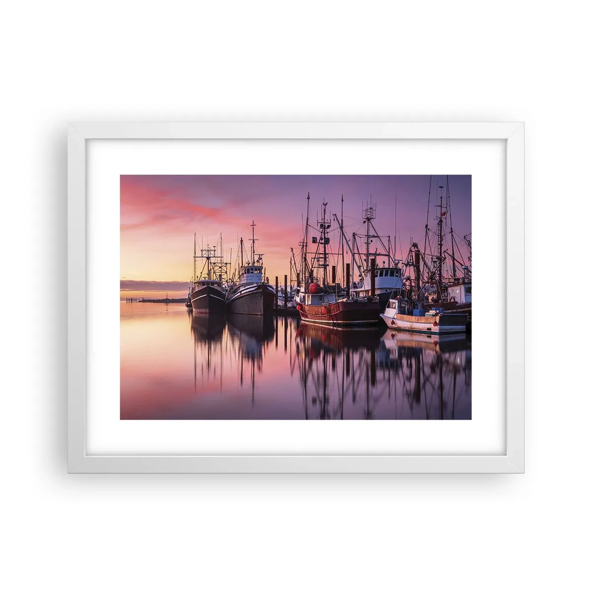 Poster in white frmae - Before Dawn - 40x30 cm