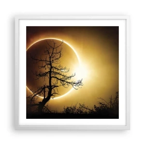 Poster in white frmae - Total Eclipse - 50x50 cm