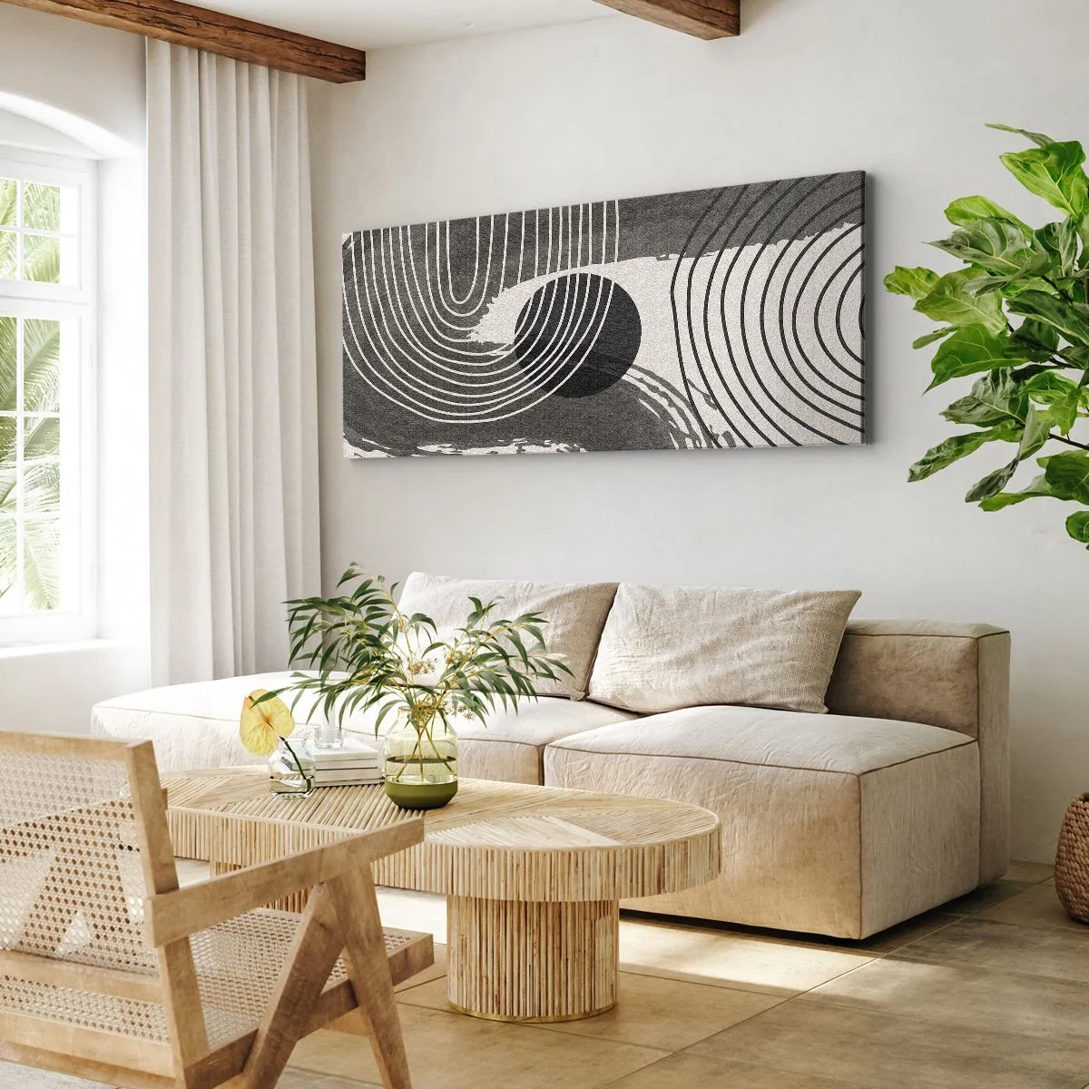 Canvas picture - Oval Wins - 160x50 cm