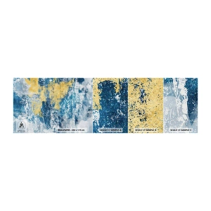 Photo Wallpaper Sample Self-Adhesive Deluxe Sticker - Abstract Full of Optimism - Abstraction, Piece, Stains - 100x30 cm