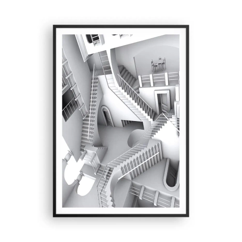 Poster in black frame - Paradoxes of Space - 70x100 cm