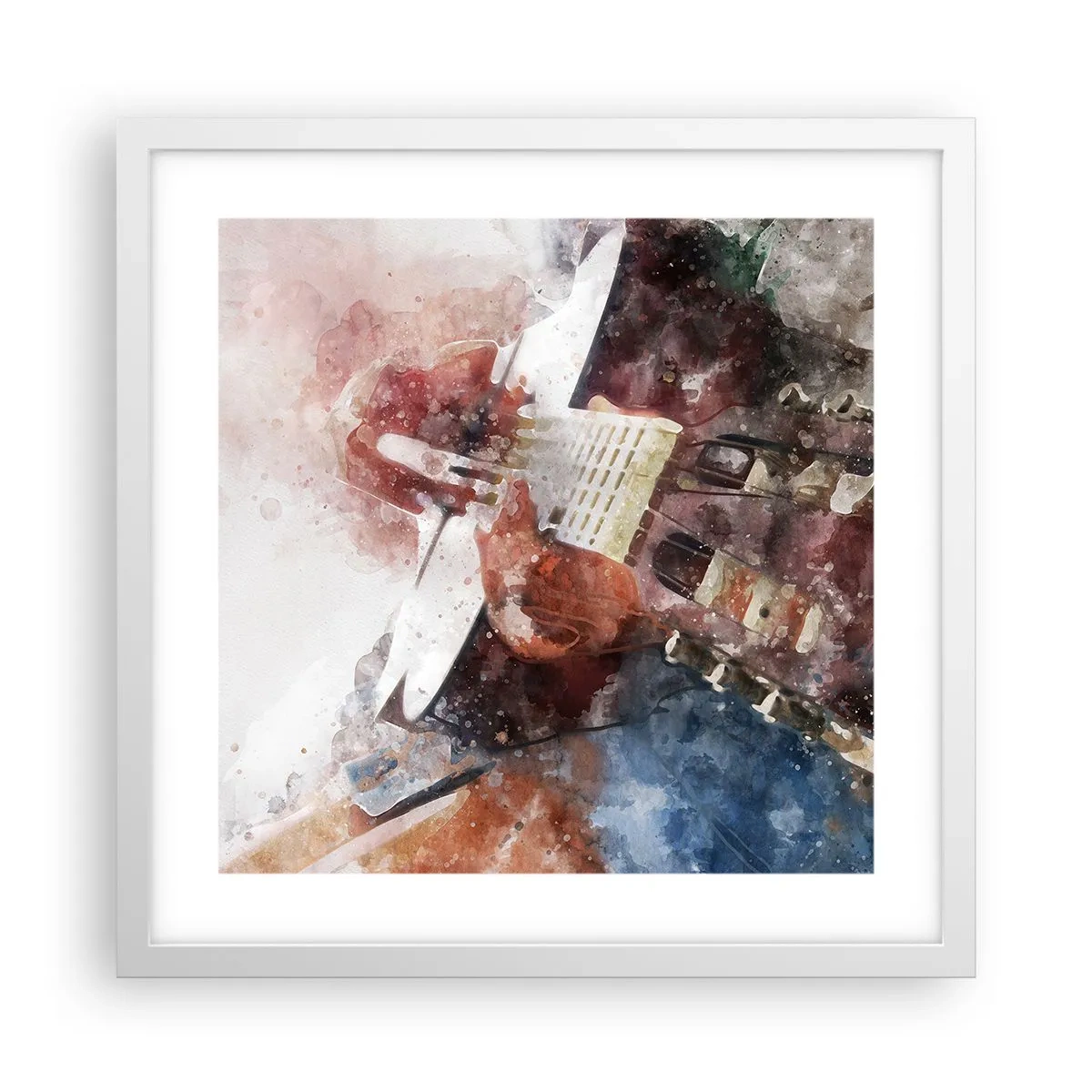 Poster in white frmae - And What do You Think? - 40x40 cm