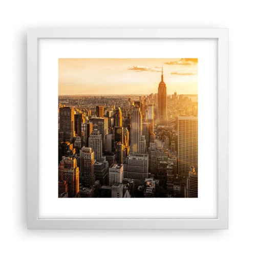 Poster in white frmae - Growing in the Sun - 30x30 cm