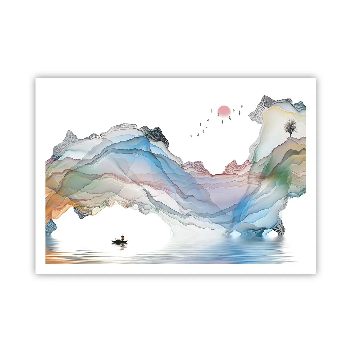 Poster - Towards Crystal Mountains - 100x70 cm
