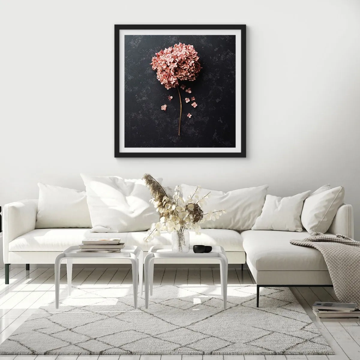 Poster in black frame - Trully Romantic Sign - 30x30 cm