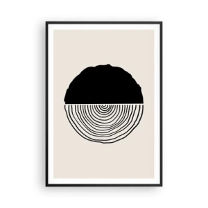 Poster in black frame - Half-half - 70x100 cm