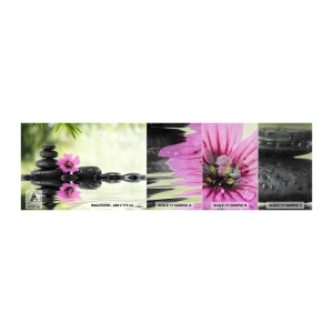 Photo Wallpaper Sample Premium Canvas - Time for the Soul - Flower, Culture, Bamboo - 100x30 cm