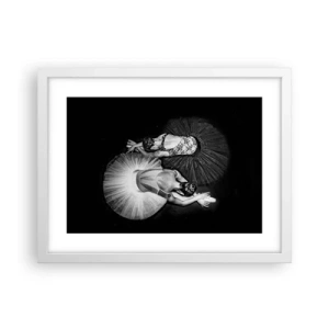 Poster in white frmae - Yin and Yang - Ideal Balance - 40x30 cm