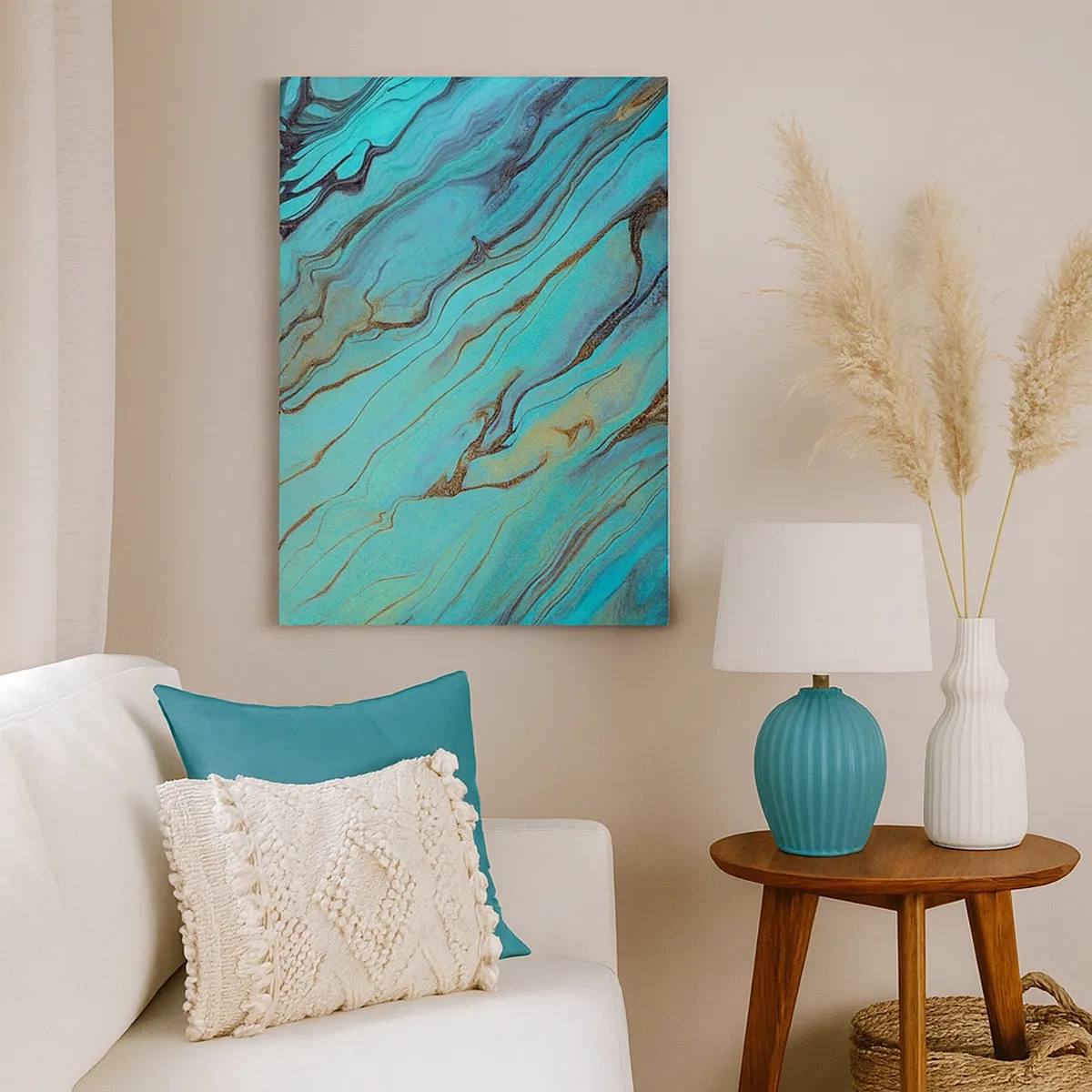 Canvas picture - Turquoise Tide - 50x70 cm