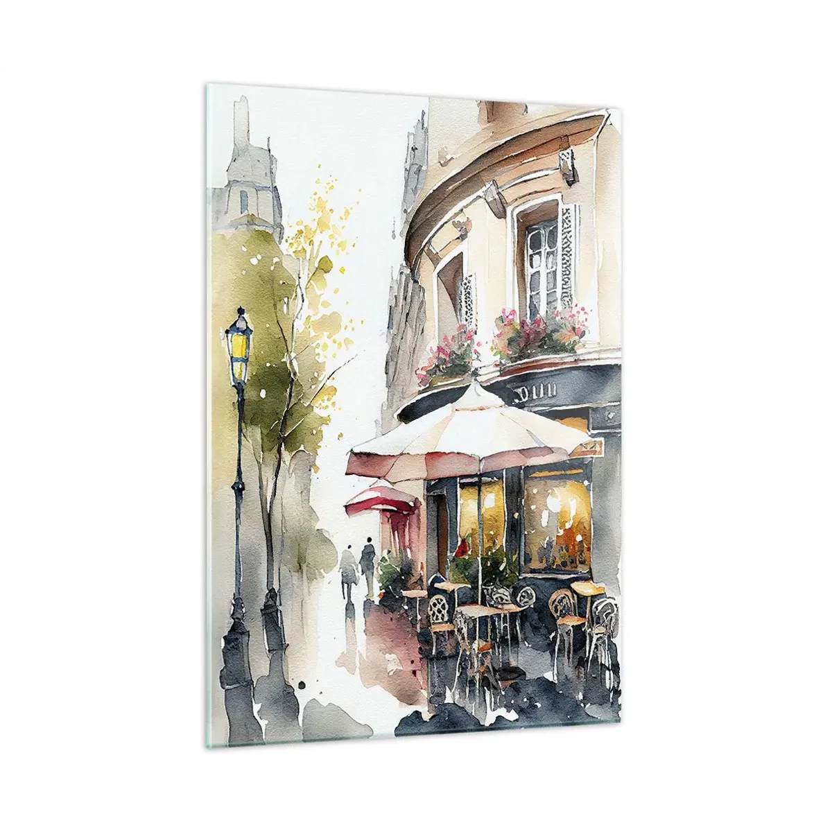 Glass picture - Morning in Paris - 50x70 cm