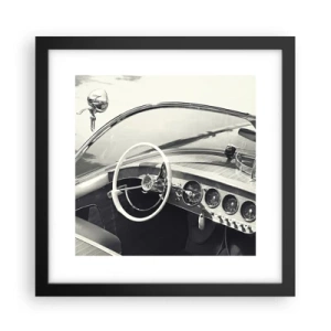 Poster in black frame - Weather for the Rich - 30x30 cm