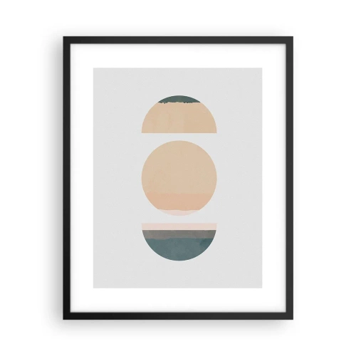 Poster in black frame - Wheel after a Wheel - 40x50 cm