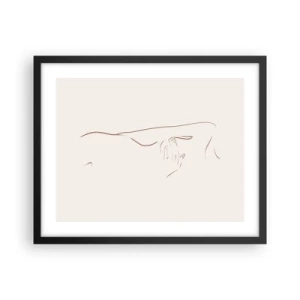 Poster in black frame - Shape of Desire - 50x40 cm