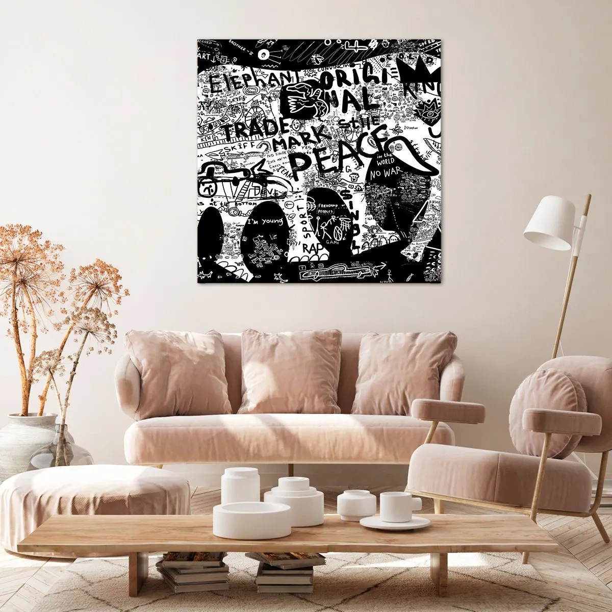 Canvas picture - Rich World of the Street - 40x40 cm