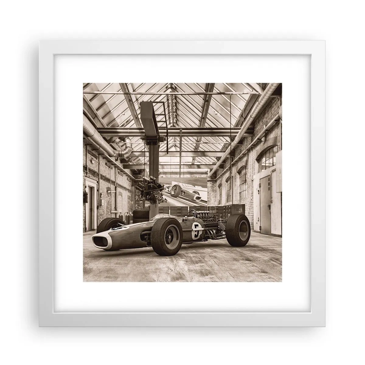 Poster in white frmae - Rest of the Winner - 30x30 cm