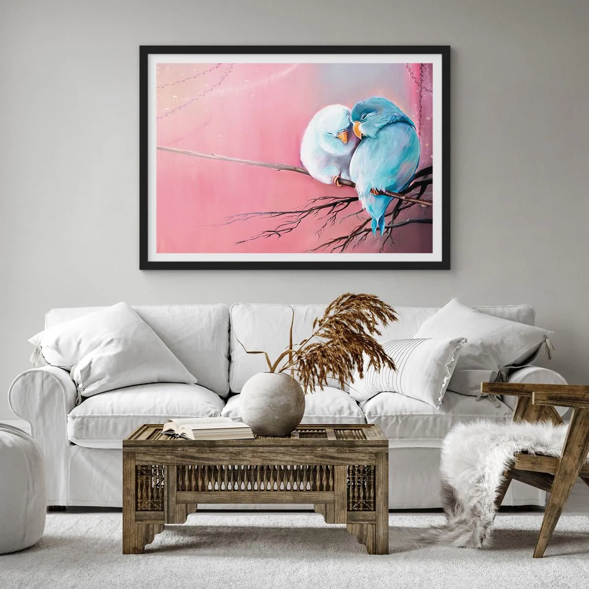 Poster in black frame - What Can We Add? - 91x61 cm