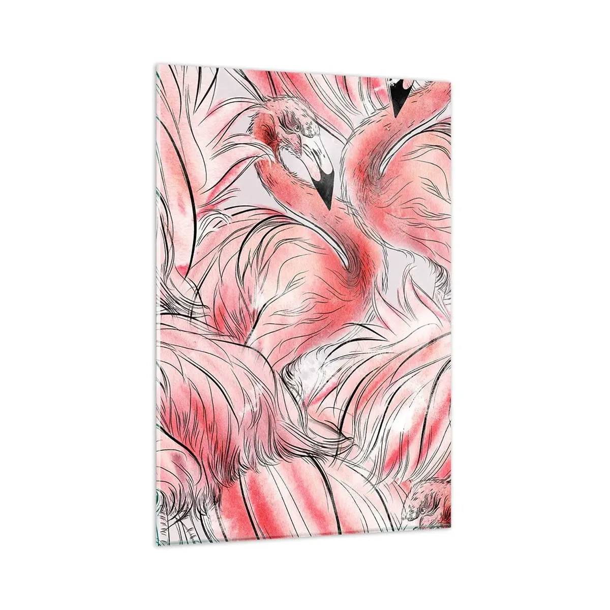 Glass picture - Bird Corps de Ballet - 80x120 cm