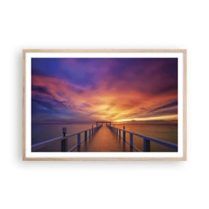 Poster in light oak frame - Limitless - 91x61 cm