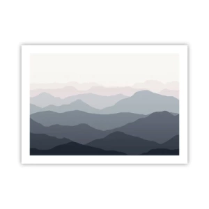 Poster - Mountain Waves - 70x50 cm