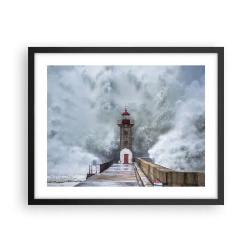 Poster in black frame - Roar of Waters, Whirr of the Wind - 50x40 cm