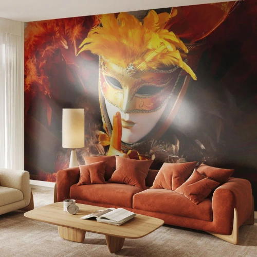 Photo Wallpaper Premium Canvas - Secret Is Part of the Game - Venetian mask, Piece, Venice - 500x350 cm